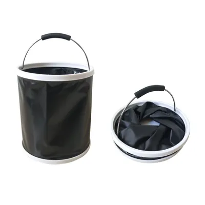 Produktbild von Faltbarer Silikon Putzeimer 10 Liter mit Tragegriff – robust und platzsparend