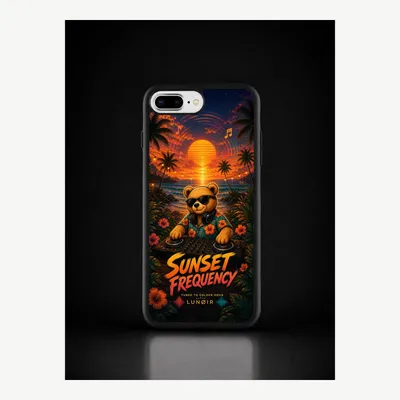 Imagen del producto de Funda para iPhone 7 / 8 Plus, carcasa protectora para teléfono móvil con diseño de atardecer – LUNØIR ©