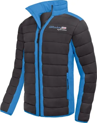 Productafbeelding van Nebulus Winterjas FIGHT, heren, warme outdoorjas, praktische en veelzijdige tussen- en winterjas, model P5900 - heren, zwart-kobalt, maat 3XL