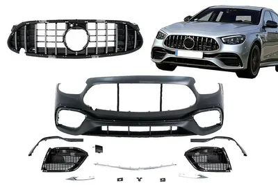 Imagen del producto de Parachoques delantero para Mercedes Clase E W213, S213, Clase C C238 y Clase A A238, modelo restyling (rediseñado) a partir de 2020, con diseño E63.