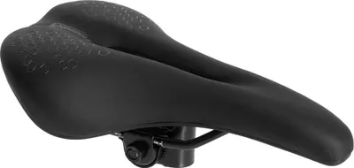 Produktbild von Fahrradsattel Gel Komfort | MTB Trekking City | Bequemer, weicher Fahrradsitz | atmungsaktiv, Ergonomisch | Fahrradsitz mit Gelpolster & Kloben | 3 Varianten | Damen und Herren (MTB)