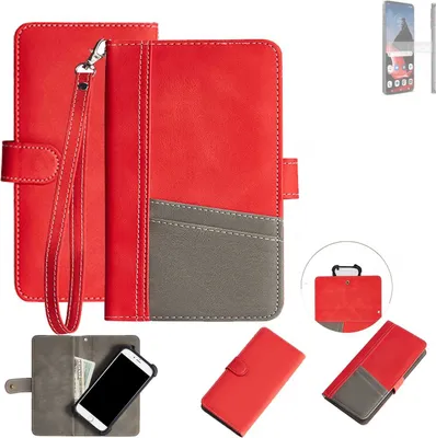 Produktbild von K-S-Trade Handy Schutzhülle kompatibel mit Motorola ThinkPhone Hülle Portemonnee Brieftasche Klapphülle Kartenfächer Flip Wallet Case Etui