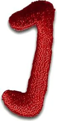Produktbild von Buchstabe I 3.3x1.5cm: Alphabet Buchstaben Einzeln Auswählbar - Aufnäher, Bügelbild, Aufbügler, Applikationen, Patches, Flicken, Zum Aufbügeln