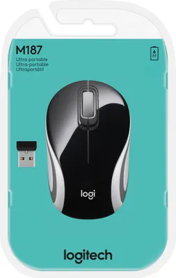 Produktbild von Logitech M 187 cordless Mini Mouse USB black