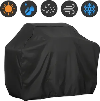 Immagine prodotto di Barbecue copertura barbecue barbecue a gas 210D tessuto Oxford copertura protettiva telone 145x61x117cm