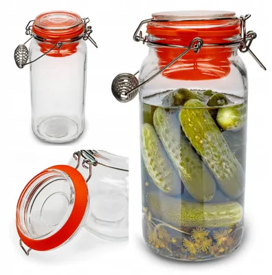 Produktbild von Tragar TR-6525N Glasbehälter Einmachglas mit Klammerverschluss 2L