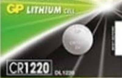 Zdjęcie produktu dla GP Batteries Lithium Cell CR1220, Jednorazowa bateria, CR1220, Lit, 3 V, 5 szt., 36 mAh