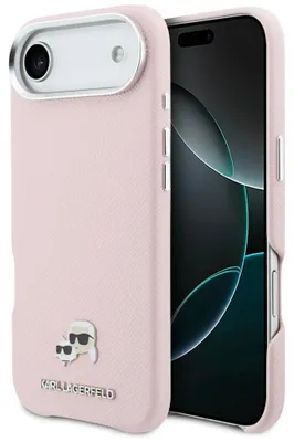 Zdjęcie produktu dla Etui Karl Lagerfeld Karl & Choupette     Head Pins Saffiano Magsafe Do Iphone Air Różowy