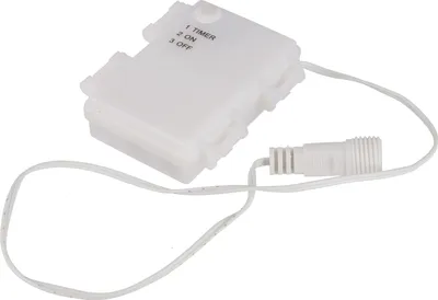 Produktbild von Batteriebox 3xAA Ohne Leuchtmittel - für Aussenstern Baltasar + Kaspar 35cm, Weiß, Kunststoff, 8*6*2 cm, Weihnachtsstern, Adventsstern