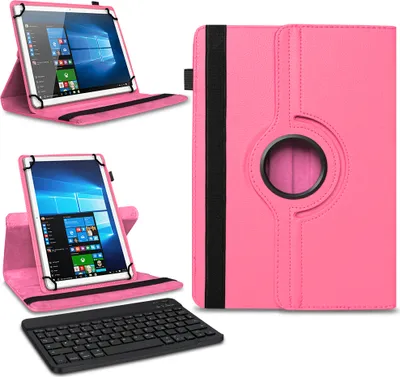 Produktbild von Tablet Tasche Tastatur Hülle für Blackview Tab 90 Schutzhülle Bluetooth CaseFarben:Pink