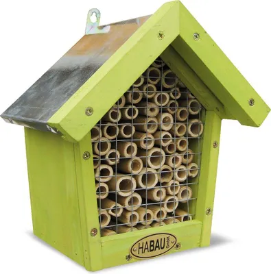 Produktbild von Habau Insektenhotel für Bienen mit Bambusröhrchen als Nistkammer