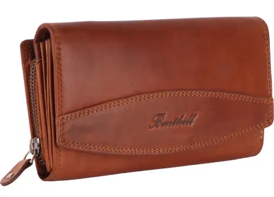 Produktbild von Benthill Damen Geldbörse Leder XXL - Großes Portemonnaie mit RFID Schutz - Echtleder Vintage Damenbörse inkl. Geschenkbox