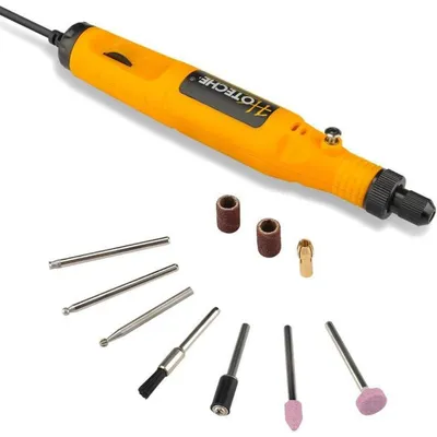 Produktbild von Mini Multifunktionswerkzeug Set 10-teilig 0-18.000 U/min 3,2mm Spannzange mit Zubehör & Netzteil
