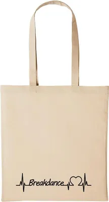 Produktbild von Huuraa Baumwollbeutel Breakdance Geschenk Einkaufstasche Natural 10 Liter Baumwolle Breakdance Accessoire