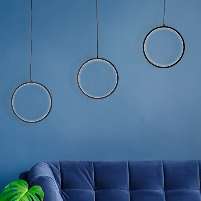 Produktbild von BRILLIANT minimalistische LED Pendelleuchte CHAUMONT in schwarz | 3 flammige Hängeleuchte mit 3-Step-Dimmer über Wandschalter | 24W 3100 Lumen 3000 Kelvin | Aluminium
