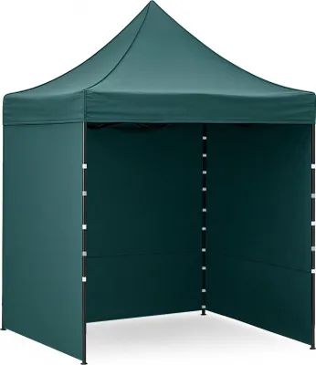 Produktbild von Scherenstand Grün 200x200 cm, 313 cm Höhe, schnell faltbar, höhenverstellbar, 3 Seitenwände MR1600