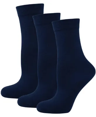Produktbild von Nur Die 3er Ohne Gummi Socken Uni aus Baumwolle atmungsaktiv Komfortbund ohne
