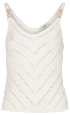 Immagine prodotto di Maglia a maniche lunghe Morgan con dettagli metallici, colore bianco