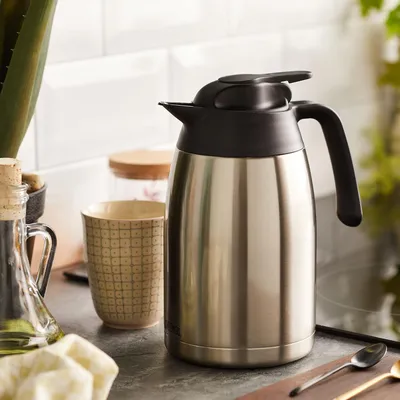 Produktbild von Isolierkanne 1,5L Edelstahl warm/kalt für Kaffee und Tee