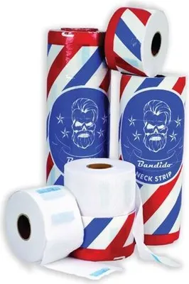 Produktbild von 2x Bandido Neck Strip Halskrause Halsschutz Friseurzubehör Halsschutzkrause 10 Rollen