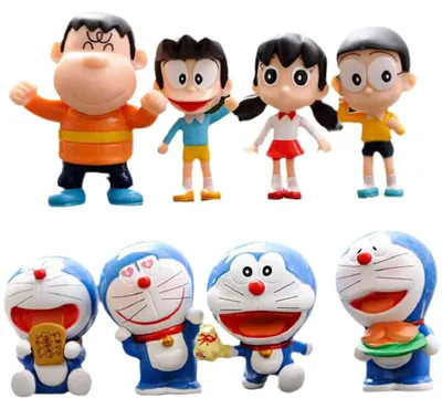 Produktbild von Tortendekorationen 8 Stück - Tortendekoration - Eisfontäne - Geburtstagsfeierzubehör - Mini-Figuren - Hochwertiges PVC-Material