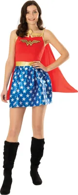 Produktbild von Wonder Woman - Kostüm - Damen BN6059 (S) (Rot/Blau/Gold)