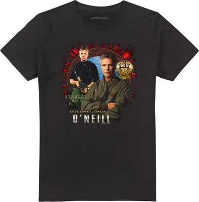 Image de Stargate SG-1 - T-shirt Homme/Femme Unie TV21781 (XXL) (Noir)