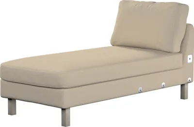 Produktbild von Dekoria Bezug für Karlstad Recamiere Zustellsofa, kurz, beige, Bezug für Karlstad Recamiere Zustellsofa