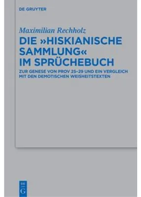 Zdjęcie produktu dla Die "Hiskianische Sammlung" im Sprüchebuch