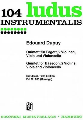 Produktbild von Quintett für Fagott undStreichquartett