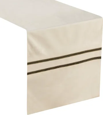 Obrázok produktu pre Eurofirany 387741, Obdĺžnikový, Krém, Polyester, Behúň na stôl, 35 x 180 cm, 400 g