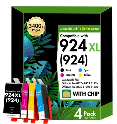 Produktbild von 924 Patronen Multipack 8122e 8132e 8120e 8130e für HP 924 924XL 924e XL