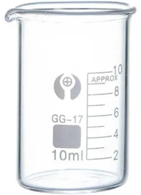 Produktbild von Mini Messbecher Set Glas 10ml Transparent