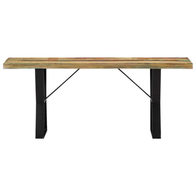 Image de vidaXL Banc 110 cm vieux bois massif