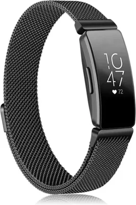 Zdjęcie produktu dla CHPN – Bransoleta do zegarka kompatybilna z Fitbit Charge – Bransoleta milanowska do Fitbit Charge 3/4 – Rozmiar S – Czarna – Elegancka bransoleta do Fitbit – Milanese – Stylowa bransoleta do Fitbit