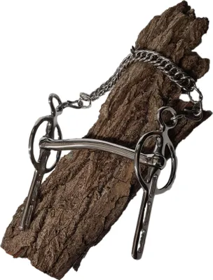 Produktbild von Esposita Liverpool Kandare, 3 Slots, Stange leicht gebogen, Edelstahl 13,5cm