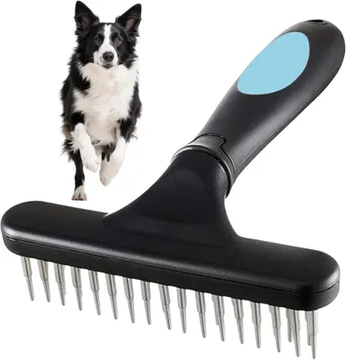 Produktbild von Hundebürste und Katzenbürste 15,5 cm, Doppelkammdesign, für Fellpflege
