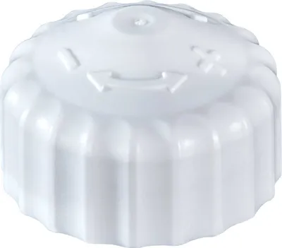 Produktbild von 1x weiße Bauschutzkappe, Handregulierkappe, einfache Ausführung, M30 x 1,5