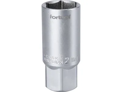 Image de Clé à douille Fortum (4700901) Douille pour bougie d'allumage, 1/2", 21mm, L 65mm, 61CrV5