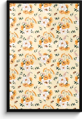 Produktbild von MuchoWow® MuchoWow® Gerahmtes Poster Anemone - Blumen - Pastell - Gelb 60x90 cm - Poster mit zchwarzem Bilderrahmen - Kunst