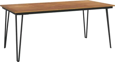 Obrázok produktu pre vidaXL Záhradný stôl Nohy stola na vlásenky 180x90x75 cm Akáciové masívne drevo