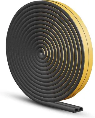 Immagine prodotto di Nastro sigillante per porte e finestre - Schiuma di gomma autoadesiva per isolamento acustico e protezione dagli urti