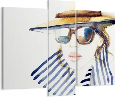 Produktbild von Bild auf Leinwand - Leinwandbild - Frau Gesicht Lippen - 95x80cm - Wand Bild - Wanddeko - Wandbilder - Leinwanddruck - Bilder - Kunstdruck - Wanddekoration - Leinwand bilder - Wandkunst - CB95x80-3957