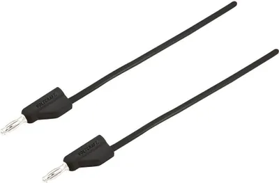 Produktbild von VOLTCRAFT MSB-300 Messleitung Lamellenstecker 4 mm Silikon 1.50 m Schwarz 1 St.
