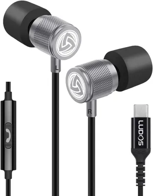 Produktbild von Ultra USB C Kopfhörer, für iPhone 15 Pro Max Plus Samsung Galaxy S23 Ultra S22 S21 FE S20 A53 A54, USB Typ C Ohrhörer mit Mikrofon