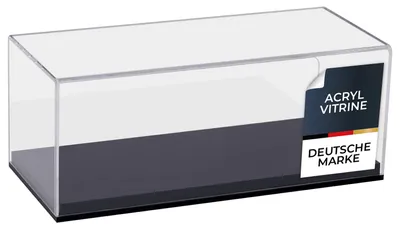 Produktbild von HMF 46802 Acryl Vitrine für Modellautos, Figuren, 27 x 12 x 11 cm
