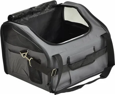Produktbild von nanook Tiertragetasche / Auto Transporttasche anthrazit 43 x 37 cm