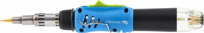 Produktbild von HÖGERT TECHNIK 3in1 Gaslötkolben, 220 W, Piezo-Zündung, Lötkolben (400°C), Brenner (1300°C), Senge (550°C), Butan-Propan, kompakt, ergonomisch, 40 Min Laufzeit