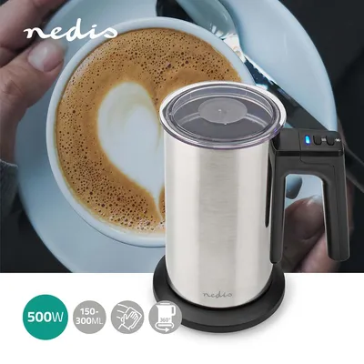 Obrázok produktu pre Nedis KAMF300ESS, Automatic milk frother/warmer, Strieborná, Hliník, 150 ml, 0,15 L, Horúci a studený