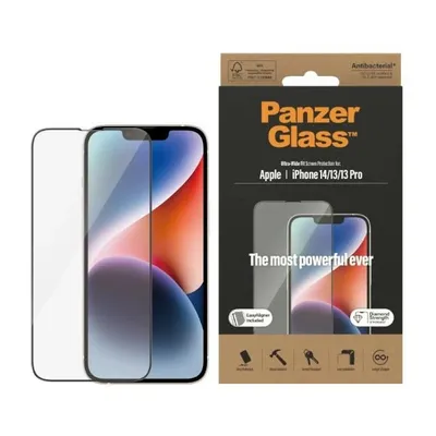 Obrázok produktu pre PanzerGlass ® Privacy Screen Protector iPhone 14 | 13 | 13 Pro | Ultra-Wide Fit w. EasyAligner, Apple, Apple - iPhone 14, Apple - iPhone 13, Apple - iPhone 13 Pro, Suché aplikovanie, Odolné proti poškriabaniu, Odolný proti nárazom, Antibakteriálne, Priehľadná, 1 kusov